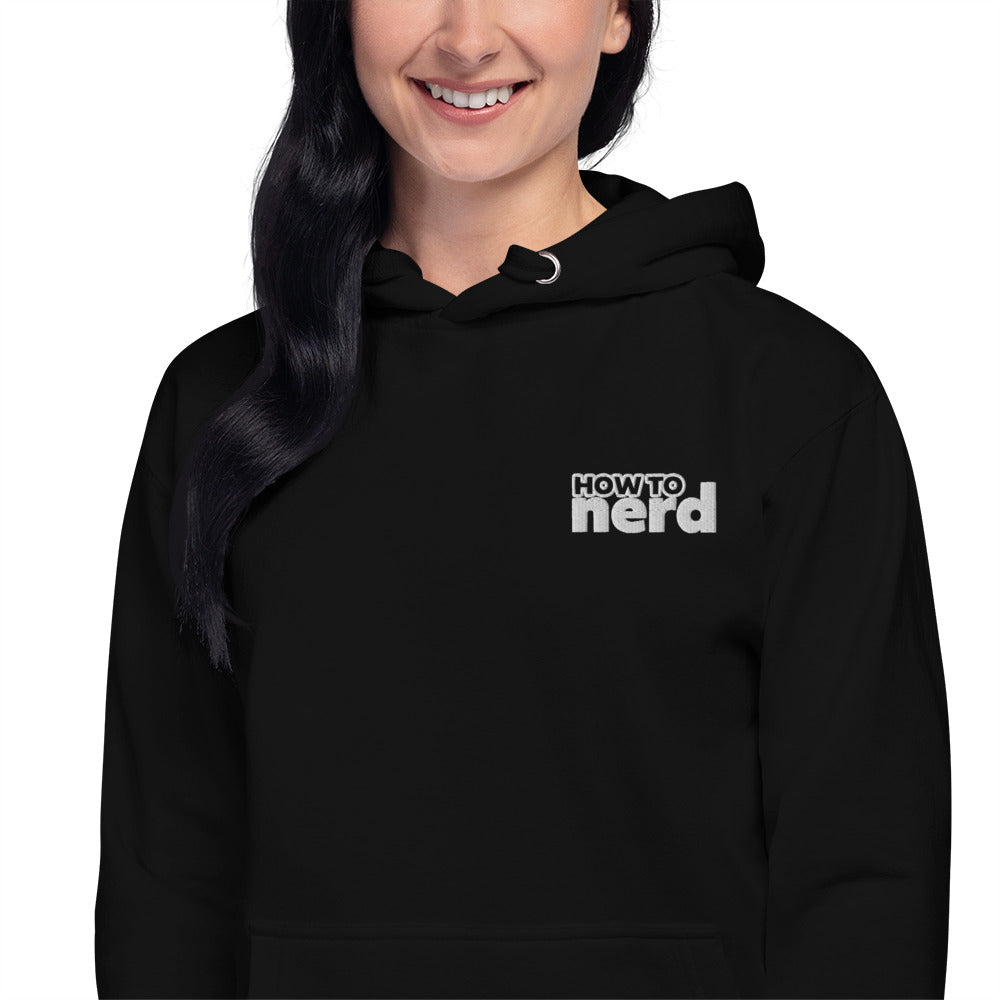 How To Nerd Unisex Embroidered Hoodie