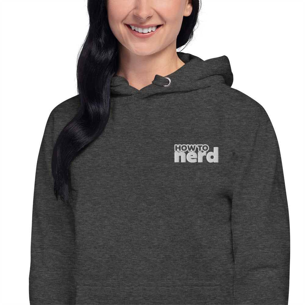 How To Nerd Unisex Embroidered Hoodie