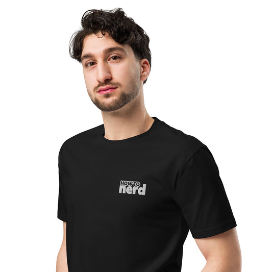 How To Nerd Unisex Embroidered Premium T-shirt