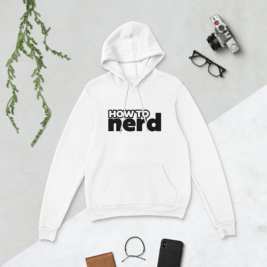 How To Nerd Unisex hoodie (White)